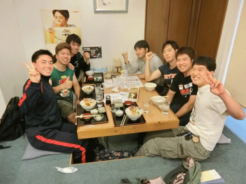 昨夜のお客さま!畜大生のディナー♪
