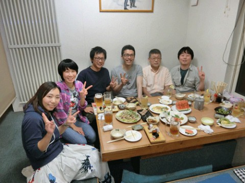 昨夜のお客さま!八中バド部同窓会♪
