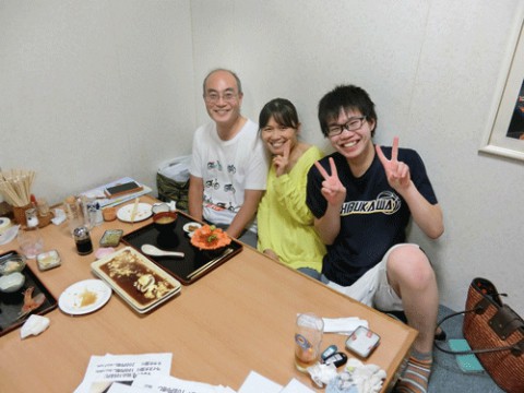 昨夜のお客さま!畜大生とご両親♪