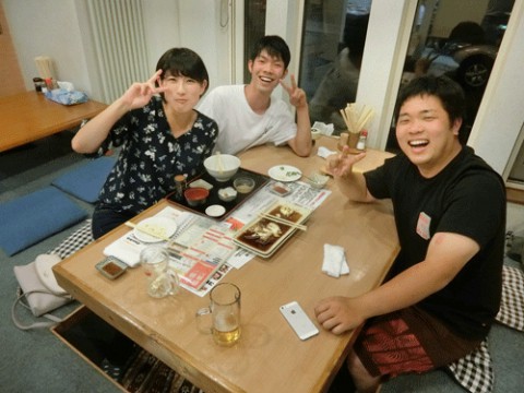 昨夜のお客さま!畜大生のディナー♪