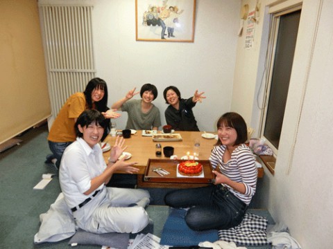 昨夜のお客さま!かわいいお姉さんのお誕生会♪
