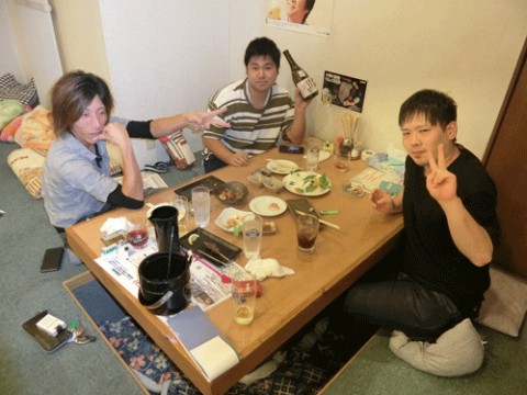 昨夜のお客さま!友と飲む酒♪
