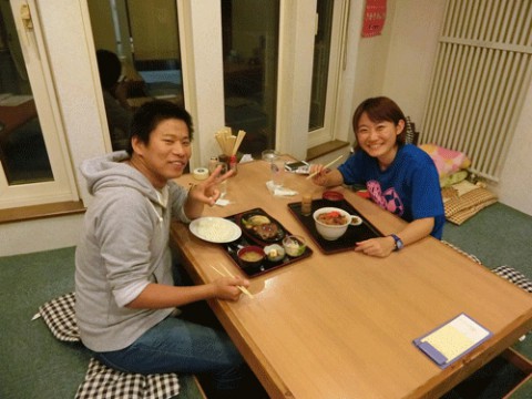 昨夜のお客さま!畜大生のディナー♪