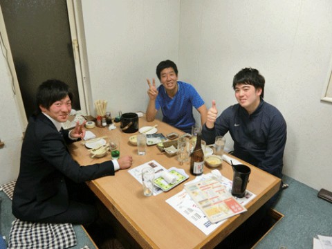 昨夜のお客さま!仲間と飲む酒♪