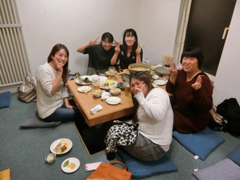 昨夜のお客さま!ミニバレーの仲間たち♪