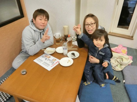 昨夜のお客さま!かわいいお嬢さん♪