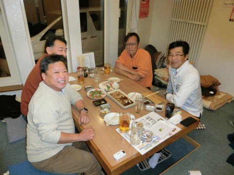 昨夜のお客さま!今夜はかんぱ~い♪