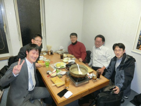 昨夜のお客さま!なんと同じ神戸の大学の知り合いだった♪