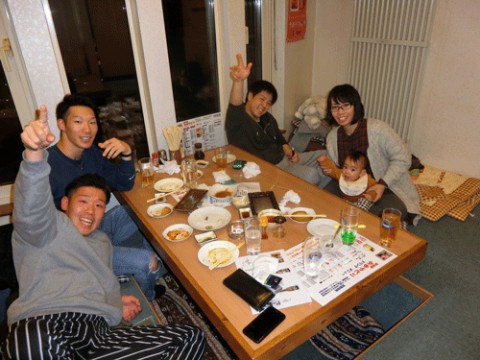 昨夜のお客さま!新年が幸多い年でありますように♪