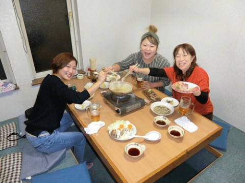 昨夜のお客さま!ブリしゃぶで女子会♪