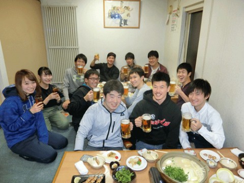 昨夜のお客さま!今夜はかんぱ~い♪