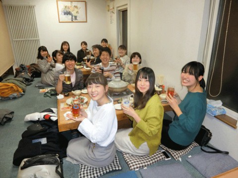 昨夜のお客さま!バイト君と仲間たちの宴会♪