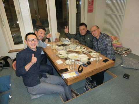 昨夜のお客さま!今夜は飲んでるぜぇ♪
