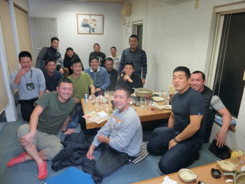 昨夜のお客さま!毎年の宴会に感謝♪