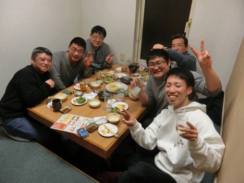 昨夜のお客さま!宴会に感謝♪