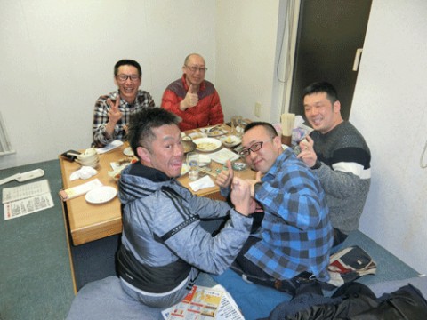 昨夜のお客さま!今夜はかんぱ～い♪