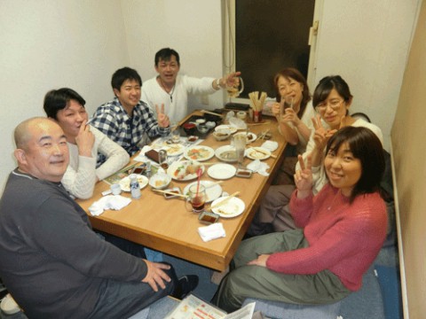 昨夜のお客さま!今夜は宴会じゃ♪