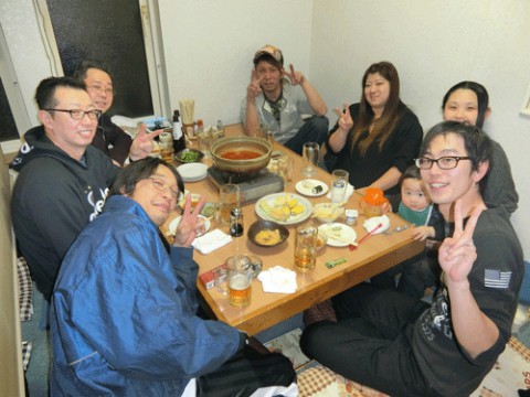 昨夜のお客さま!仲間たちの宴♪
