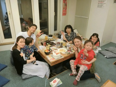 昨夜のお客さま!嫁さんのお誕生会♪
