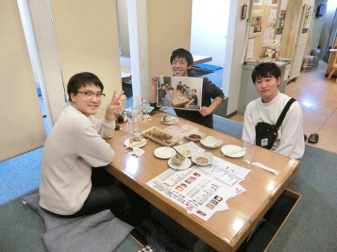昨夜のお客さま!帯広畜大生の宴♪
