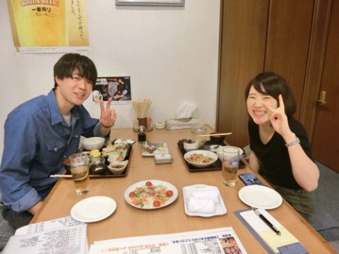 昨夜のお客さま!元バイトちゃん、いらっしゃ~い♪