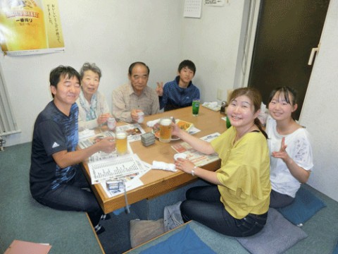 昨夜のお客さま!おじいちゃんのお誕生会♪