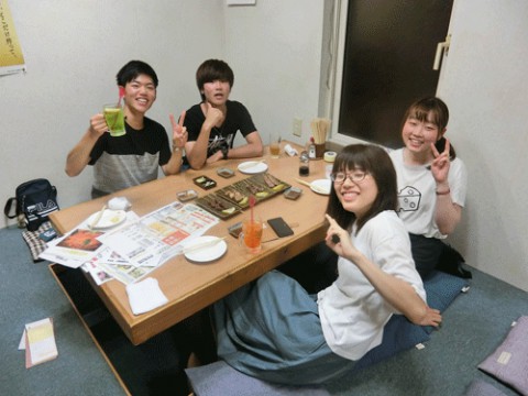 昨夜のお客さま!かわいい畜大生のディナー♪