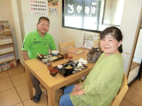 ランチのお客さま!茨木県からのお客さま♪