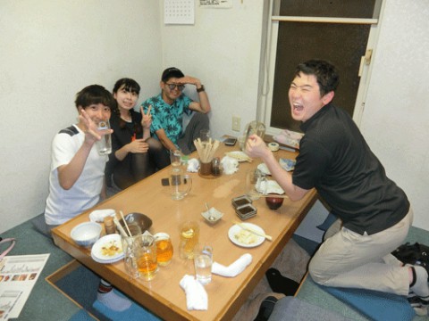 昨夜のお客さま!元バイト君と仲間たち♪
