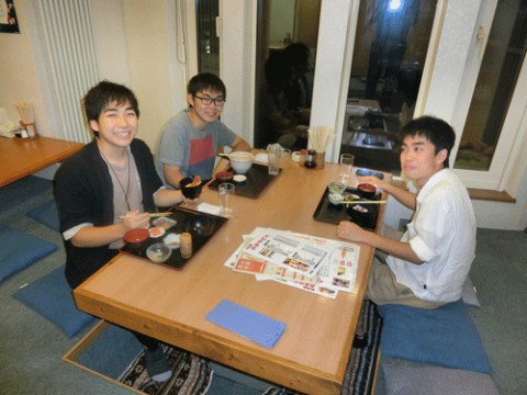 昨夜のお客さま!畜大生のディナー♪