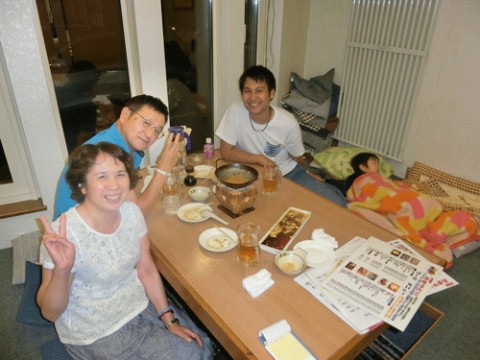 昨夜のお客さま!先輩がやって来た♪