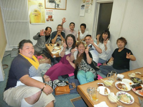 昨夜のお客さま!緑ヶ丘小PTAのみなさん♪
