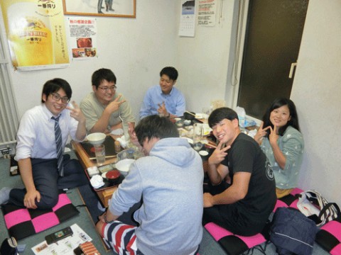 昨夜のお客さま!畜大生現役とOB♪