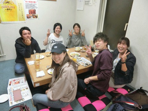 昨夜のお客さま!若い笑顔がいっぱ~い♪