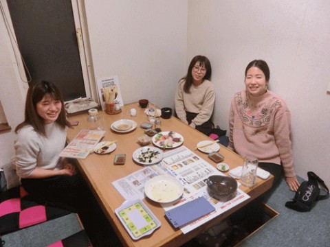 昨夜のお客さま!女子会♪