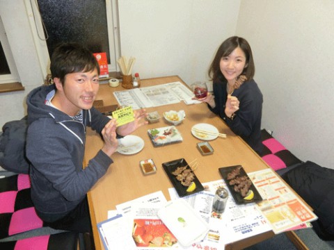 昨夜のお客さま!これからもよろしくね♪