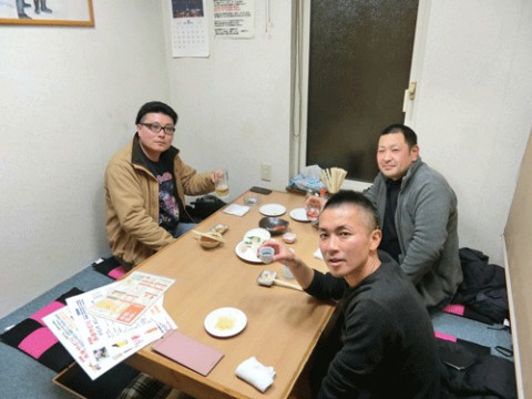 昨夜のお客さま!ビールもいいけど日本酒もね♪
