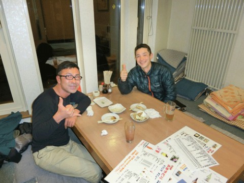 昨夜のお客さま!今夜は飲んでるぜぇ♪