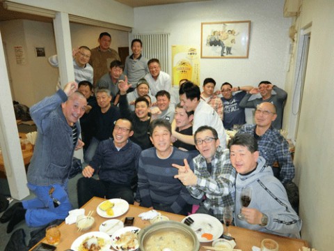 昨夜のお客さま!今年も宴会をありがとうございました♪