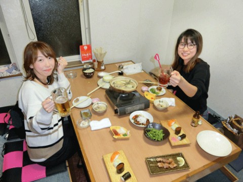 昨夜のお客さま!女子会♪
