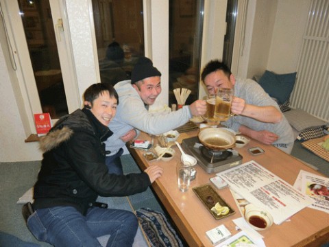 昨夜のお客さま!友との宴♪