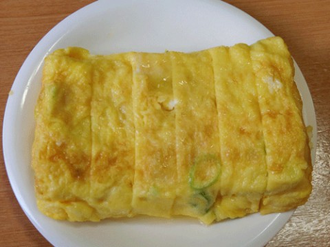 テイクアウト!ネギ入り玉子焼き♪