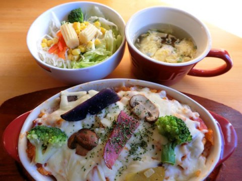 とかちマッシュと3色ポテトのチーズドリア♪