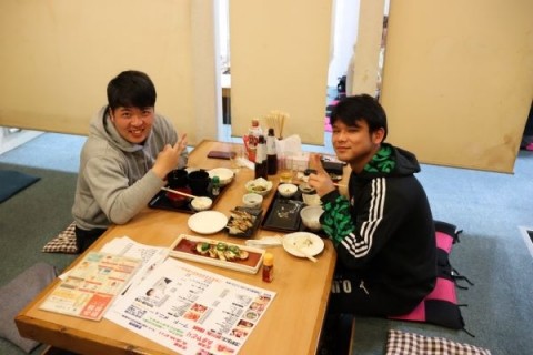 昨夜のお客さま! ラグビー部の畜大生とOBと♪