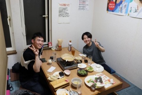 昨夜のお客さま! おふたりで宴会コース♪