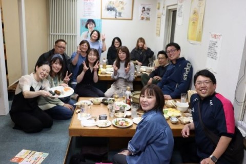 昨夜のお客さま! 五中バド部父母のみなさん♪