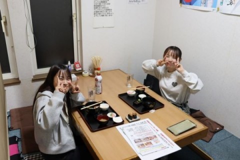 昨夜のお客さま! バイト君とお友達♪
