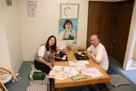 昨夜のお客さま! 笑顔で、はい! パチリ♪