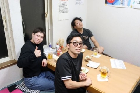 昨夜のお客さま! ソフトボール大会に誘ったけれど♪