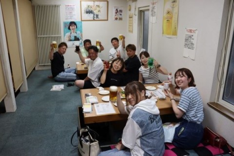 昨夜のお客さま! ソフトボール大会の祝勝会♪